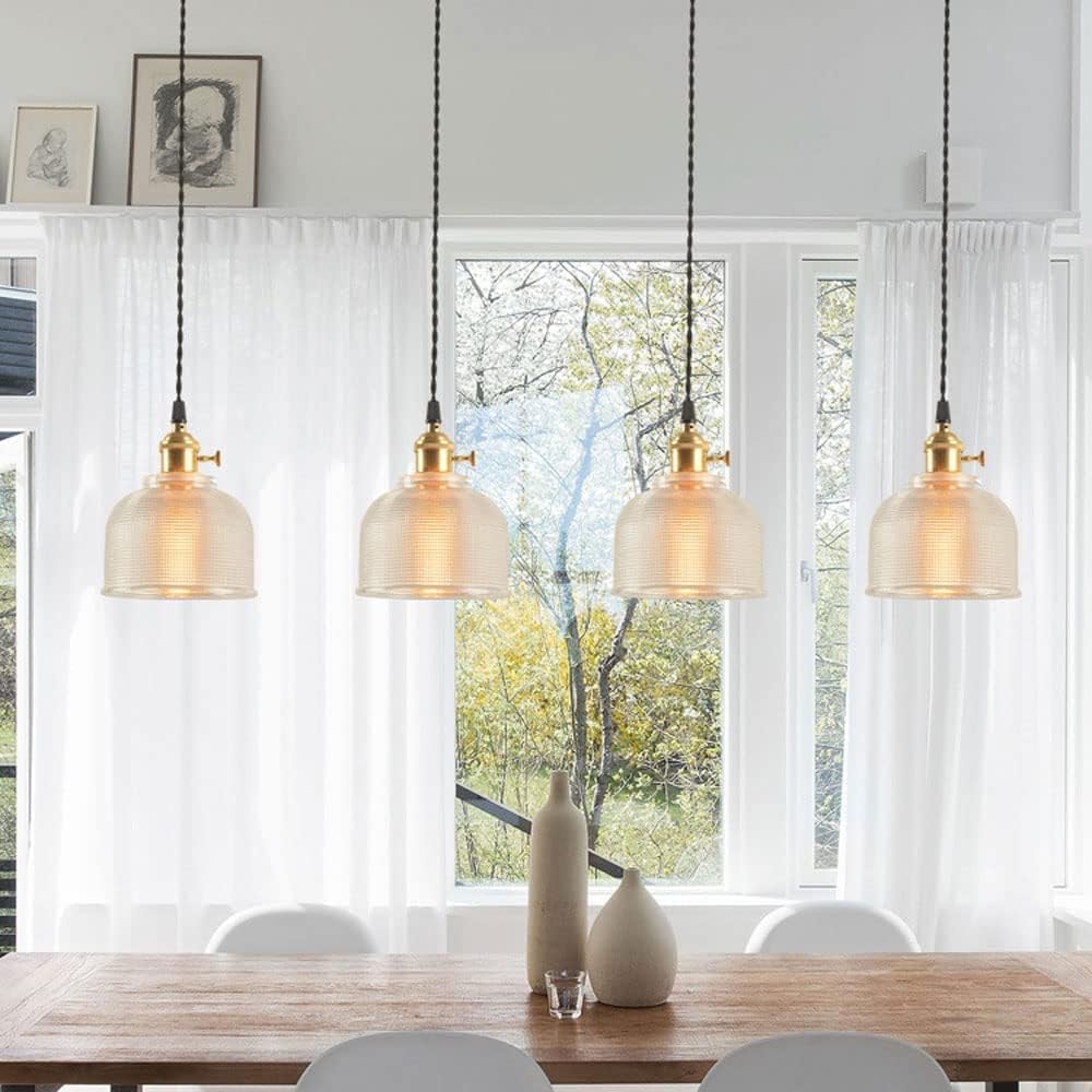 Suspension design en verre grainé style industriel Bowl