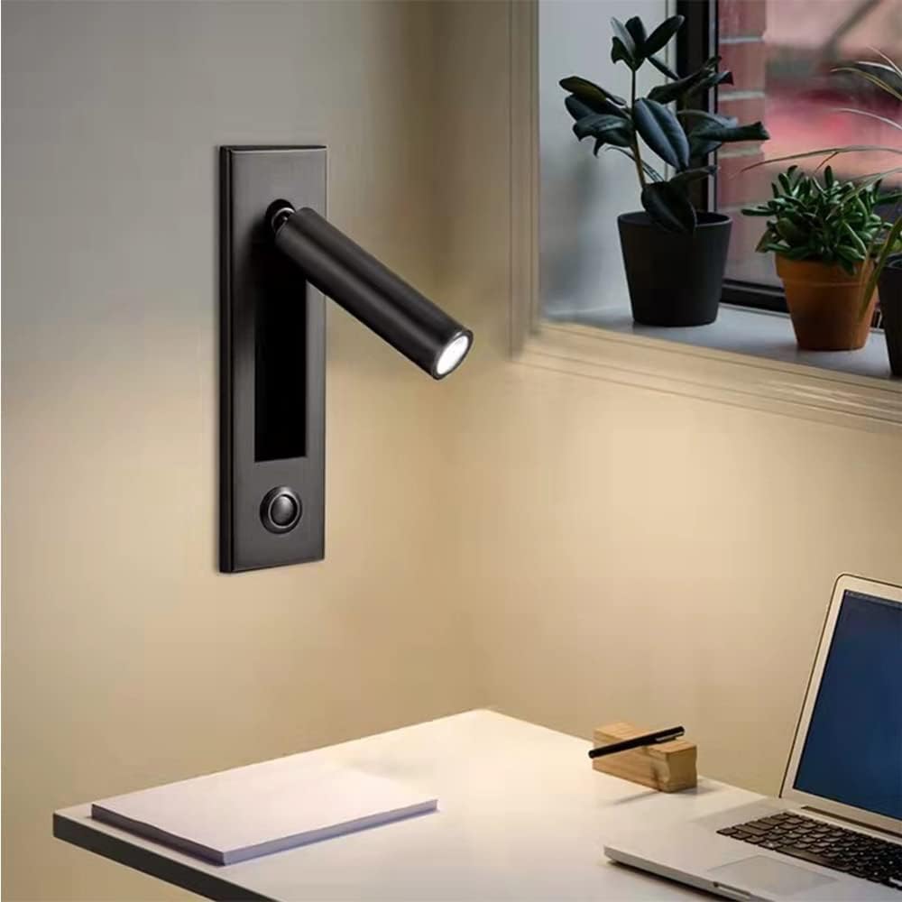 Square LED Wall Reading Light - Modern Design