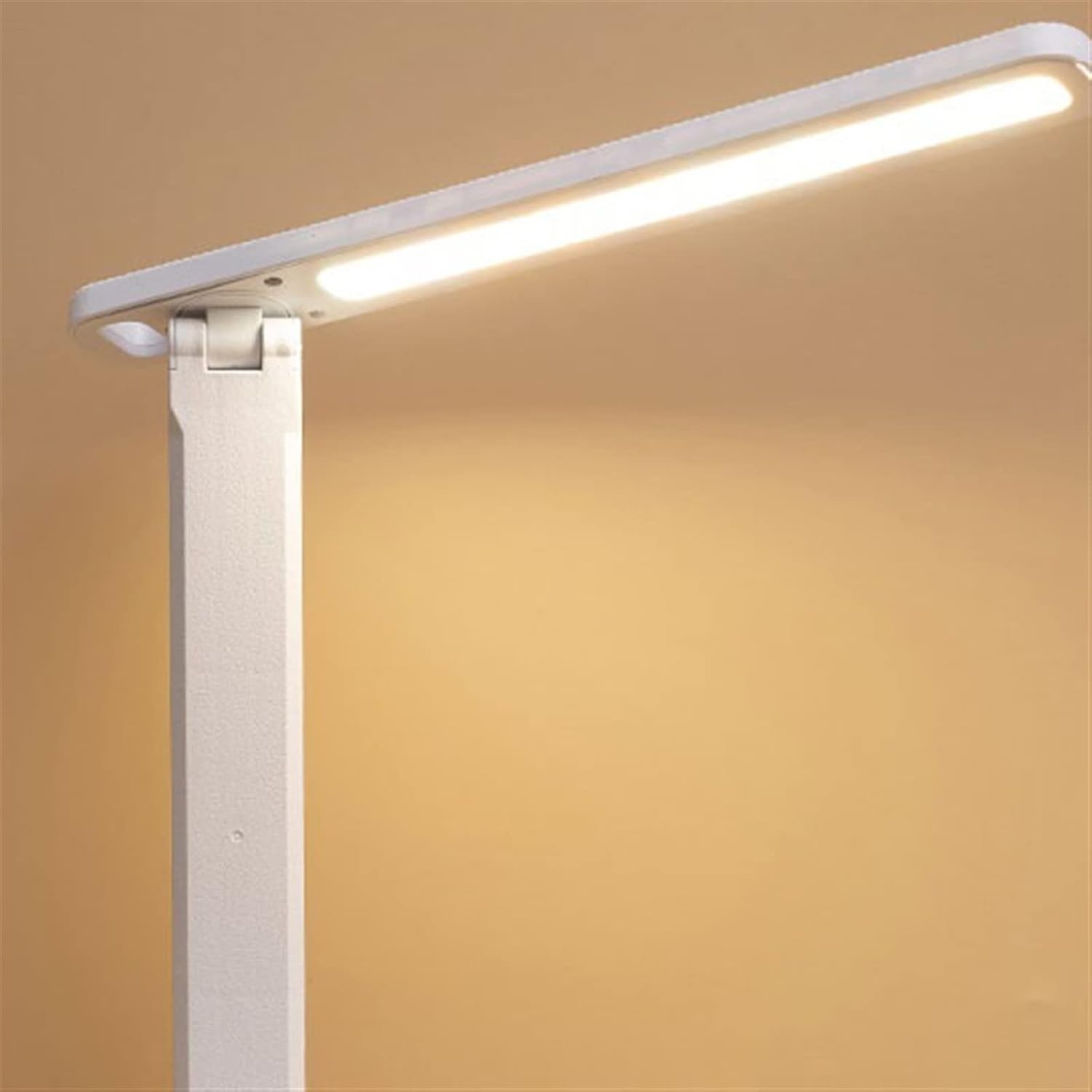 Foldable LED Desk Lamp - 3 Adjustable Brightness Levels, Touch Control, Eye Protection, USB Rechargeable Night Light