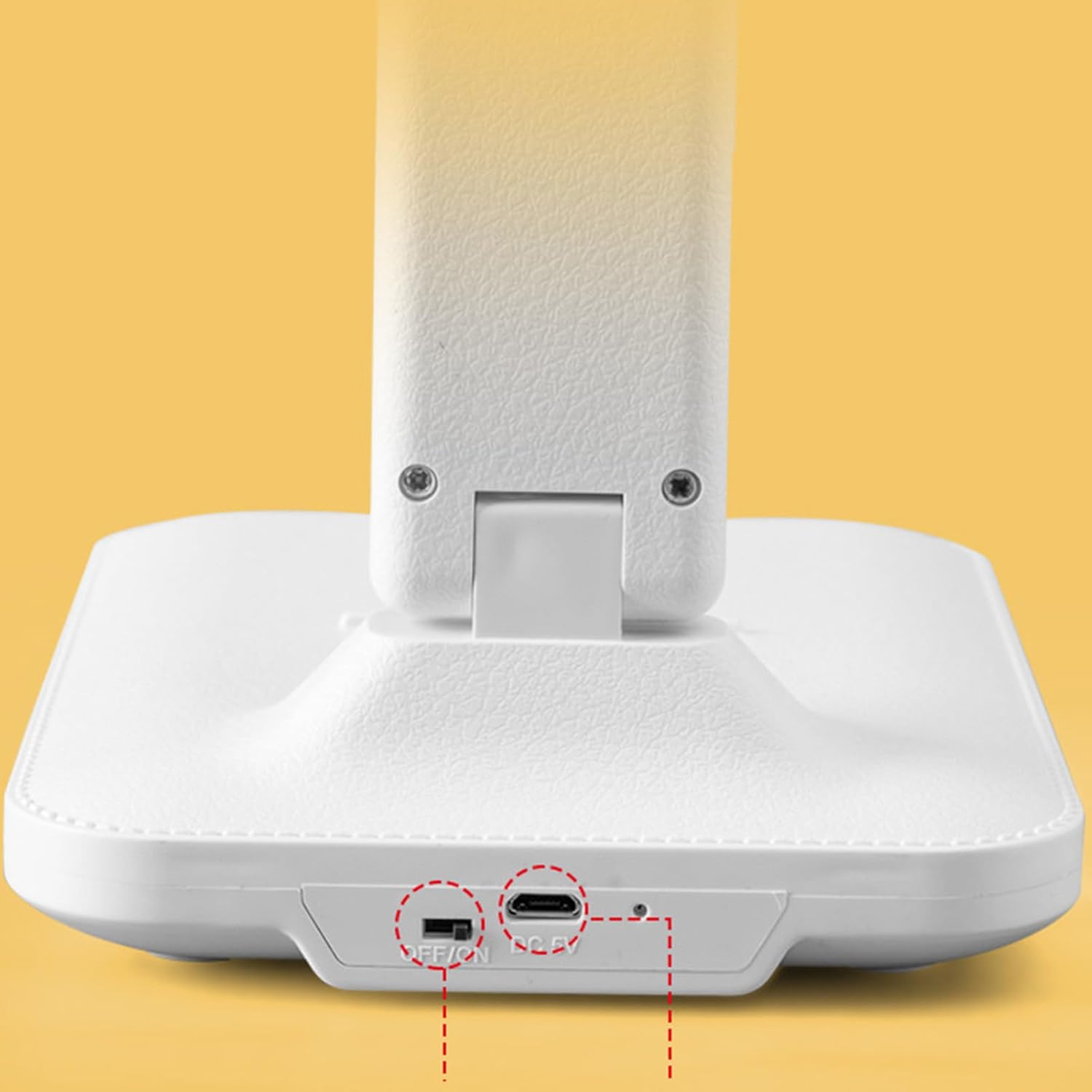 Foldable LED Desk Lamp - 3 Adjustable Brightness Levels, Touch Control, Eye Protection, USB Rechargeable Night Light