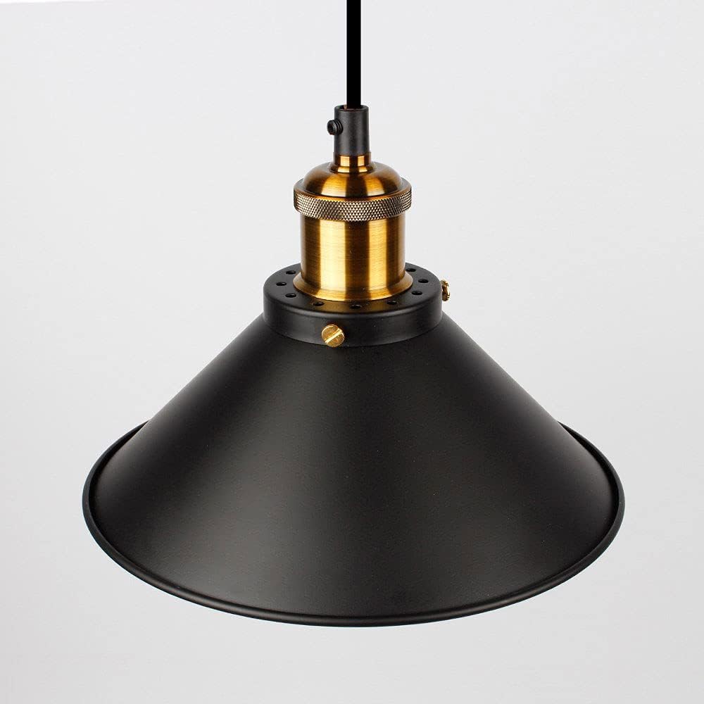 Vintage Industrial Edison Pendant Lights - E27 Base (Set of 3)