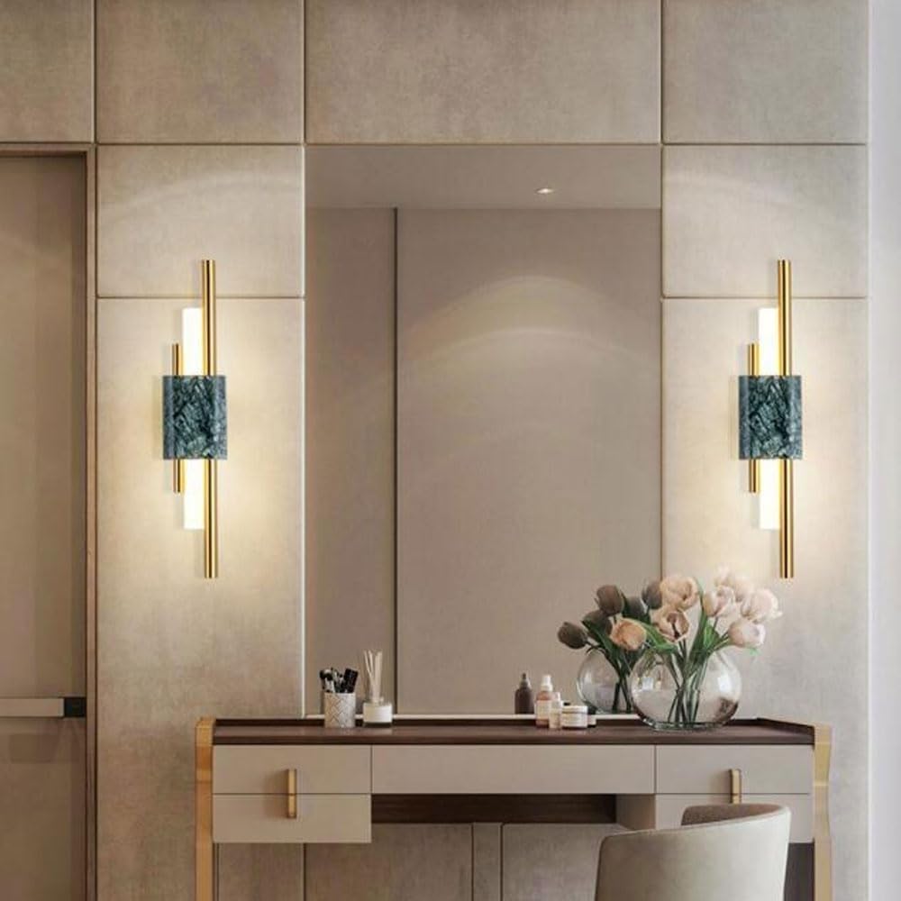 Modern LED Marble Wall Sconce for Loft Decor