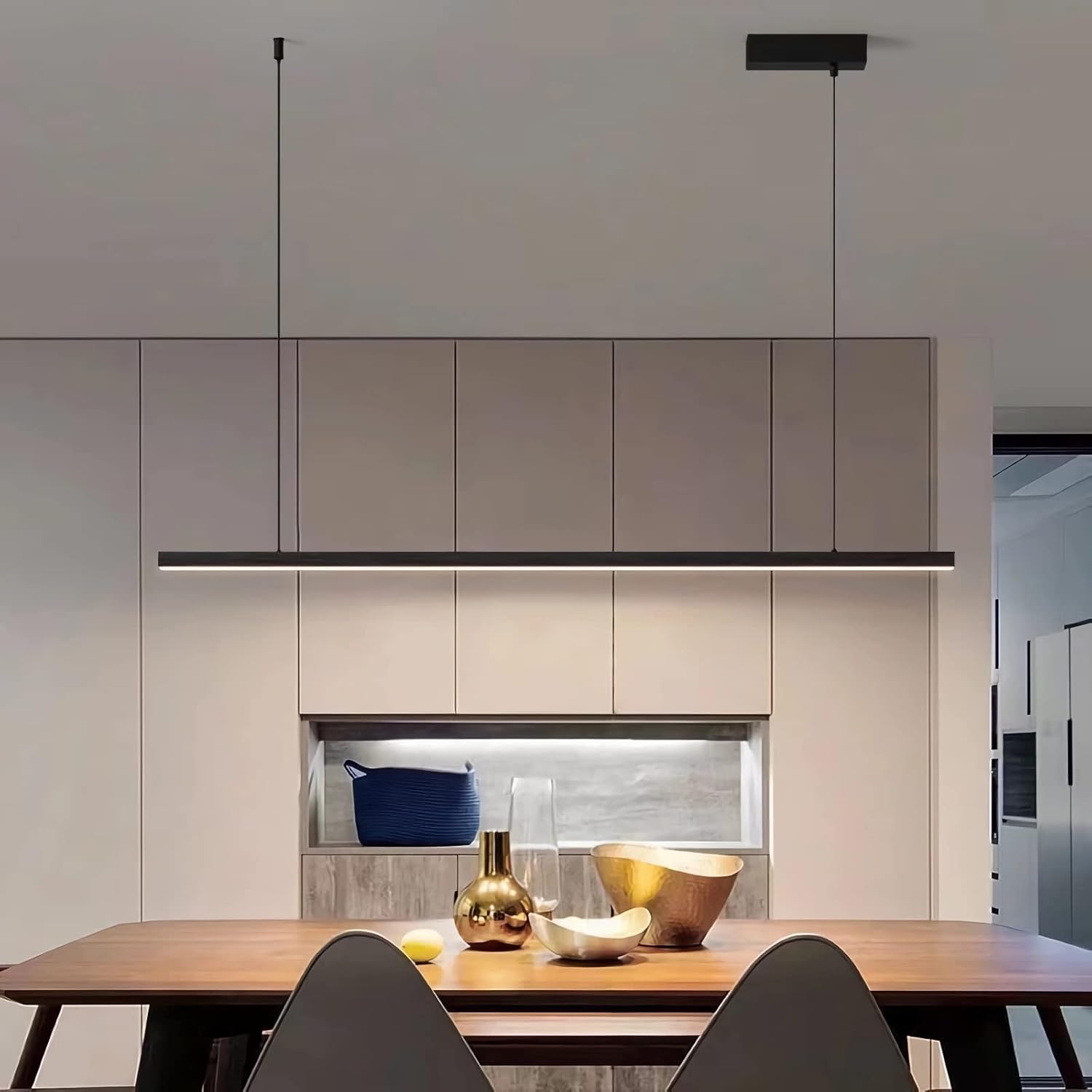 Modern Minimalist Nordic LED Long Bar Dining Room Desk Light