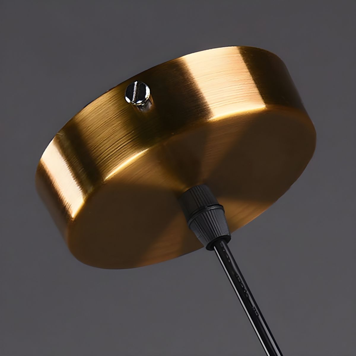 Suspension design boule en verre fumé Hang