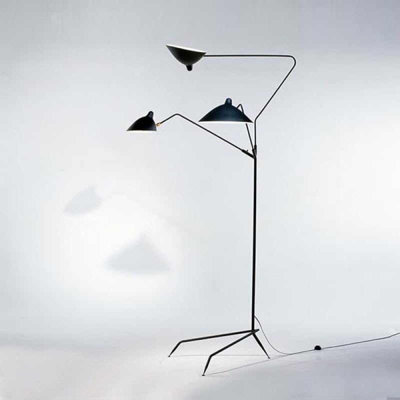 Industrial Design Floor Lamp with Multiple Arms
