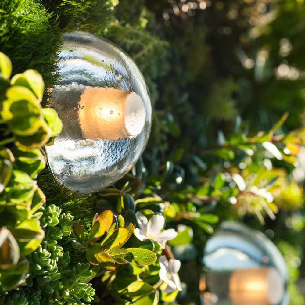 Outdoor Crystal Globe Wall Sconce