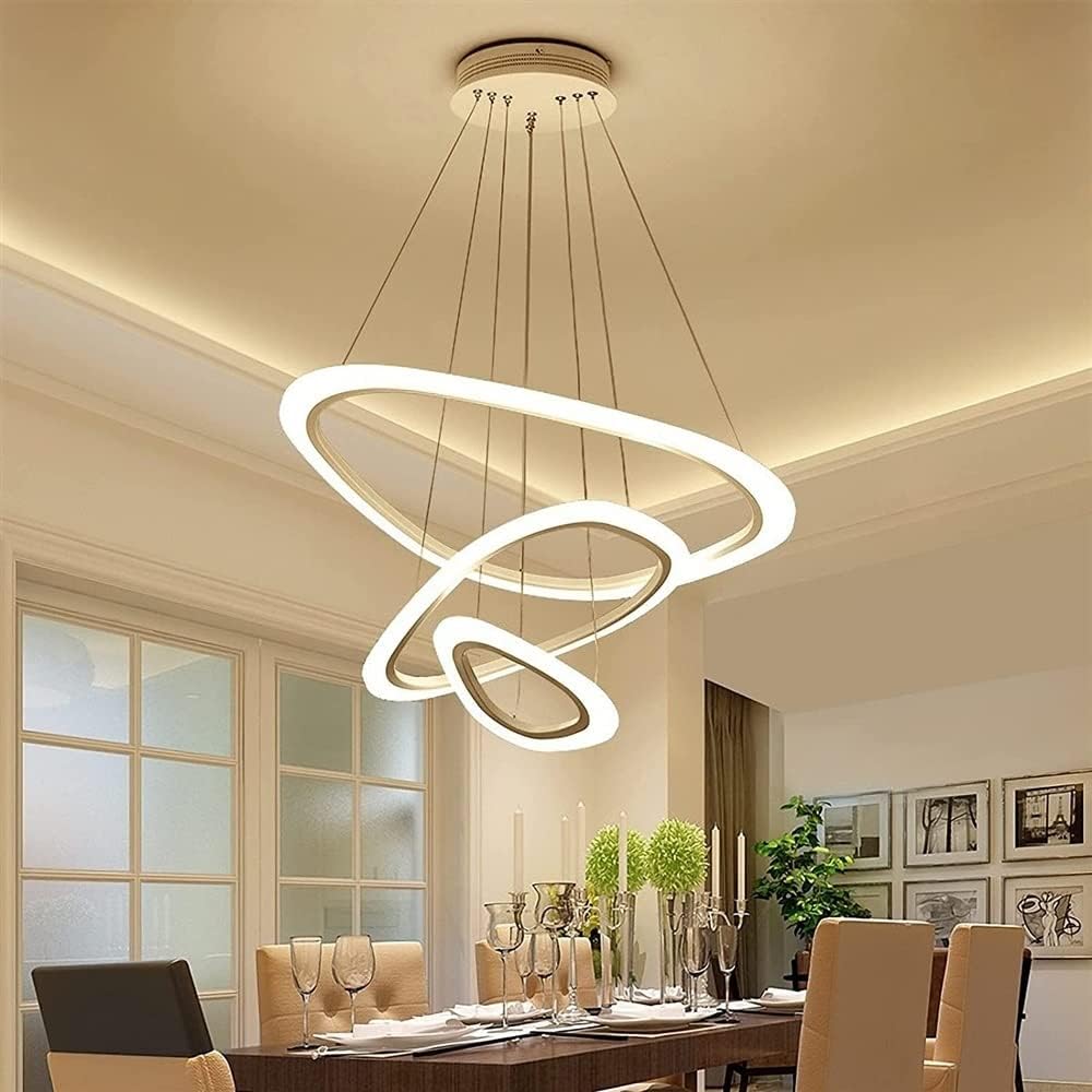 Remote-Controlled Luxury LED Ring Chandelier