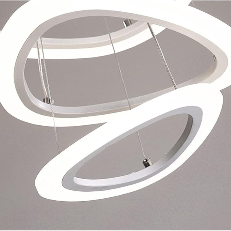 Remote-Controlled Luxury LED Ring Chandelier