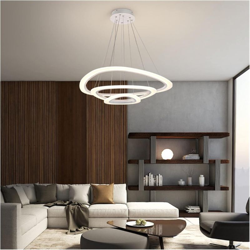 Remote-Controlled Luxury LED Ring Chandelier
