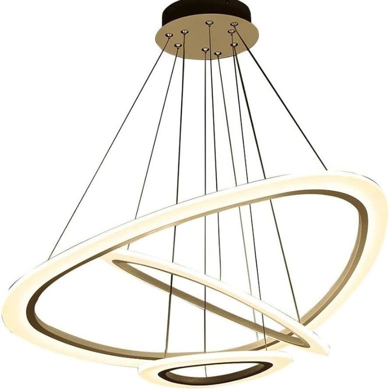 Remote-Controlled Luxury LED Ring Chandelier