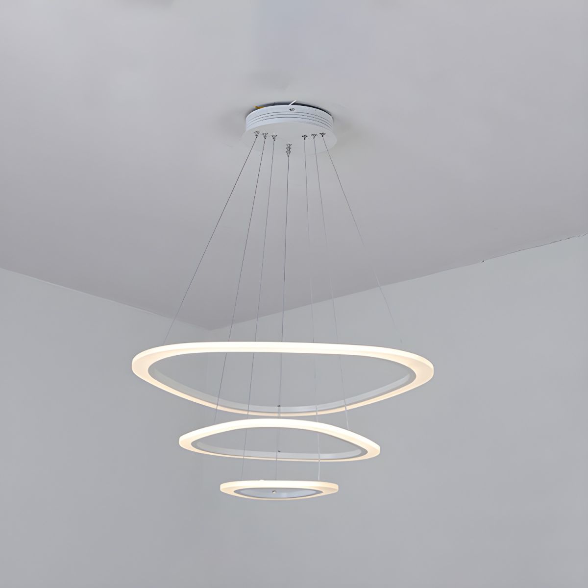 Remote-Controlled Luxury LED Ring Chandelier
