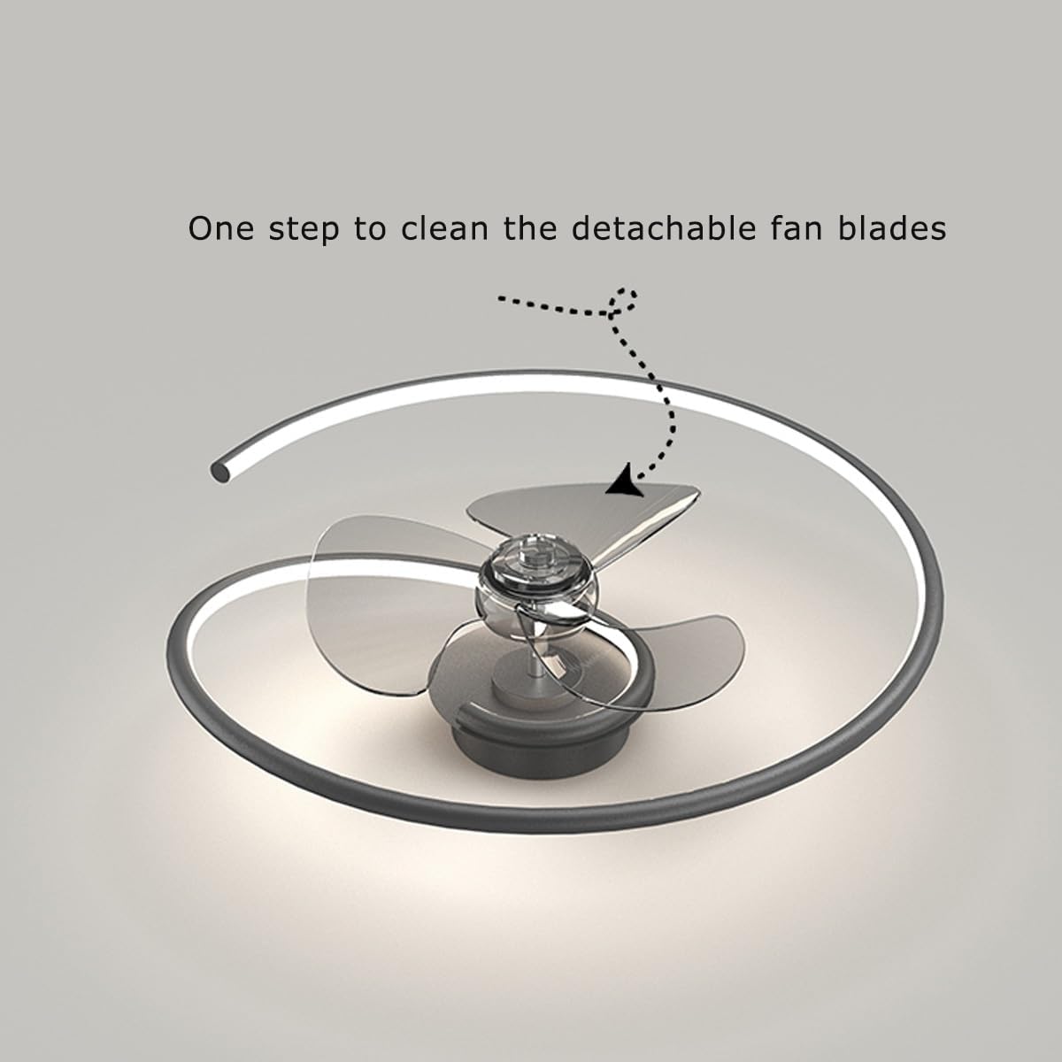 Artpad LED Ceiling Fan with Light and Remote Control