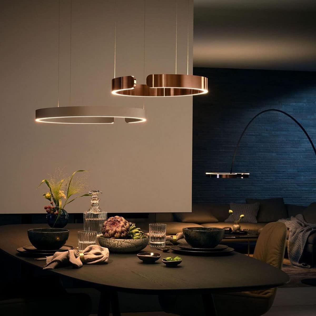Adjustable Nordic LED Ring Suspension Light for Dining Room, Living Room, Kitchen, and Home Décor