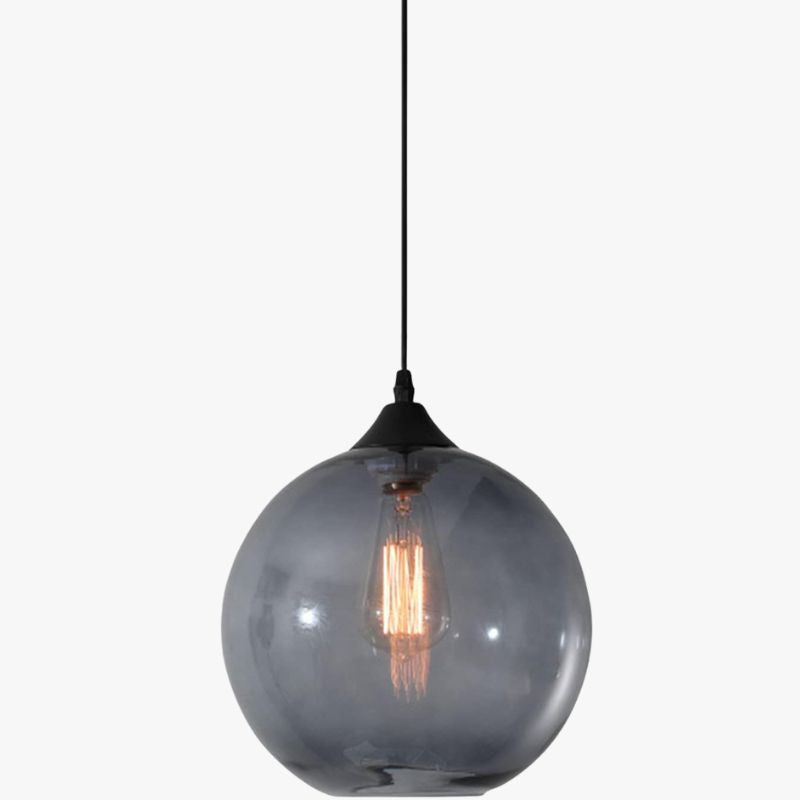 Suspension boule en verre colorée Loft