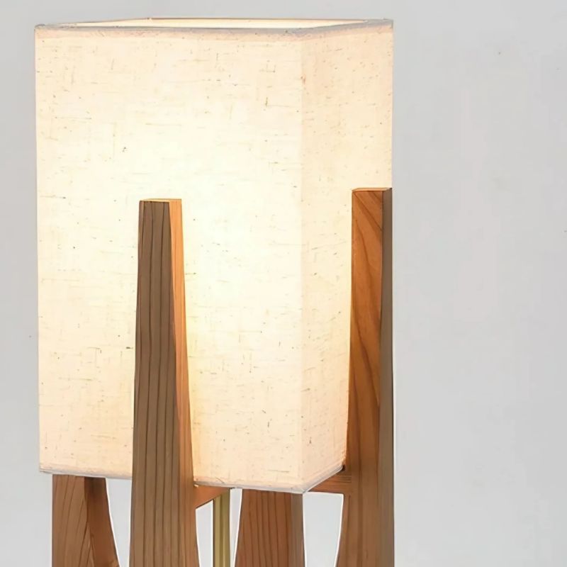 Chinese Wooden Floor Lamp for Living Room and Bedroom - Nordic Design LED Table Lamp