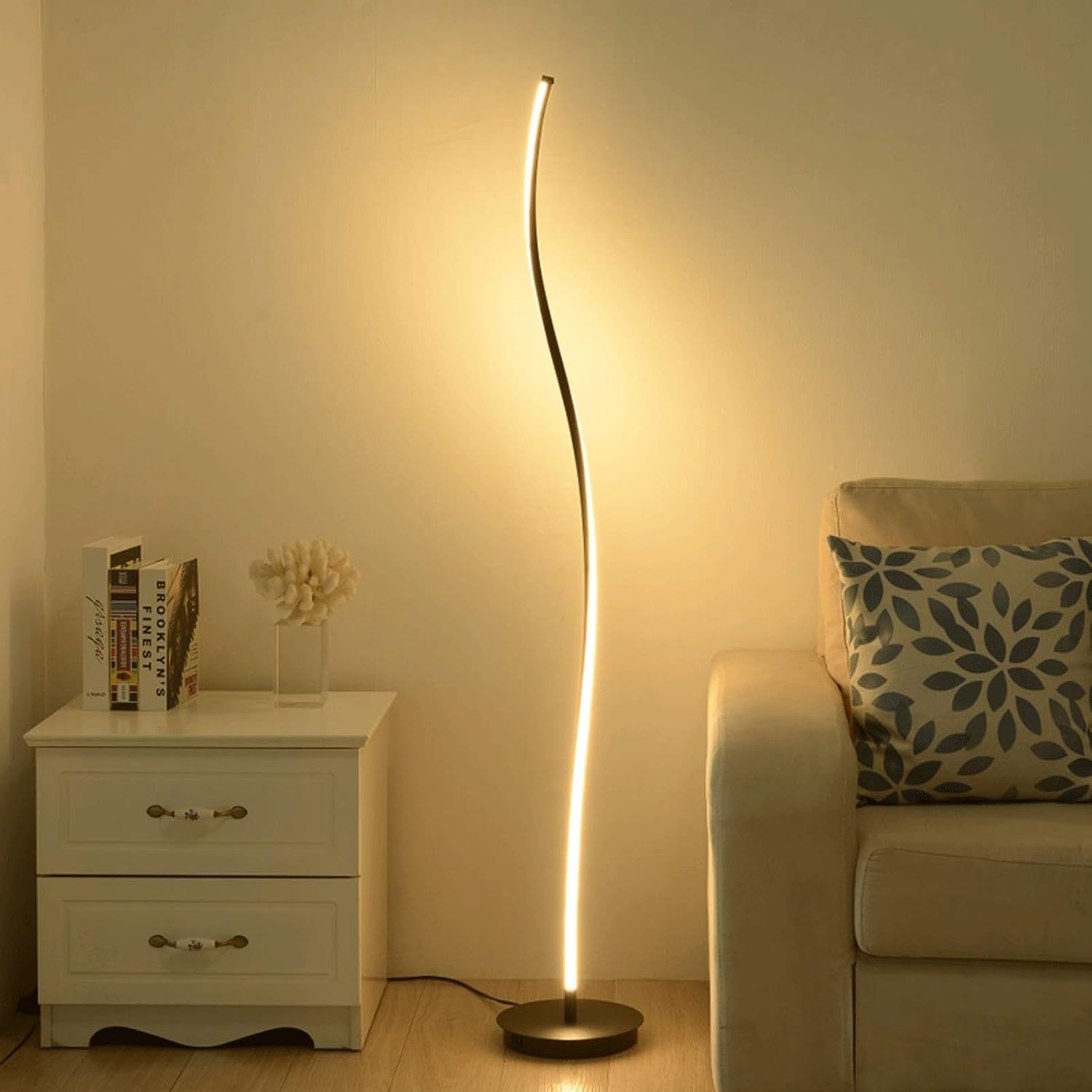 Modern Nordic LED Floor Lamp - Simple Silicone Design