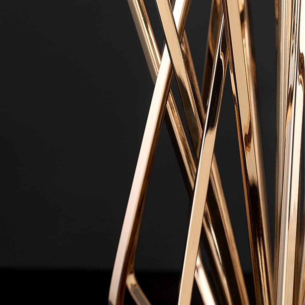 Gold Floor Table Lamp with Fabric Shade