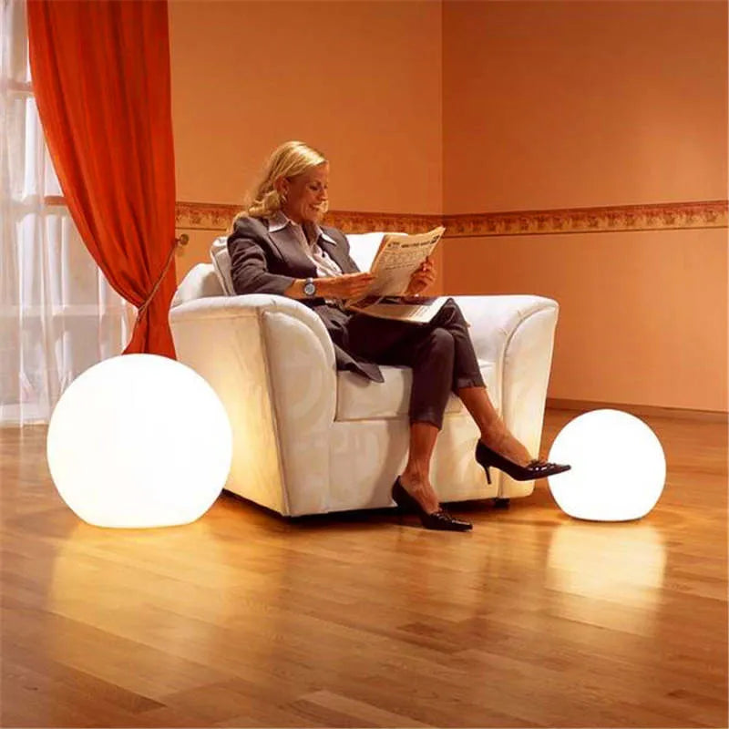 Modern LED Ball Floor Lamp for Indoor and Outdoor Decor
