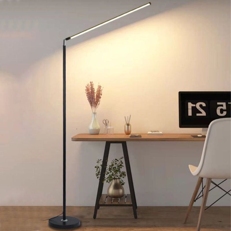 Super Bright LED Floor Lamp - Minimalist Reading Light for Living Room and Bedroom
