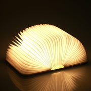 3D pliant créatif LED veilleuse RGB couleur USB Recharge en bois livre lumière décor chambre bureau lampe de Table pour enfant cadeau d'anniversaire