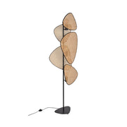 French Designer Woven Rattan Floor Lamp