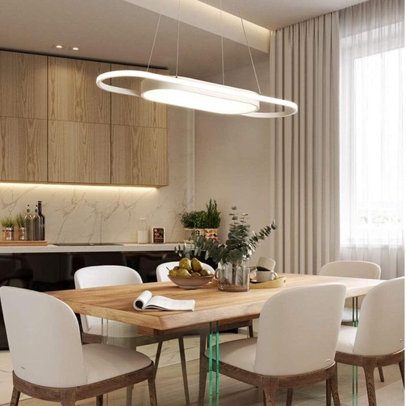 90cm LED Pendant Light with Rounded Edges for Dining Norenza