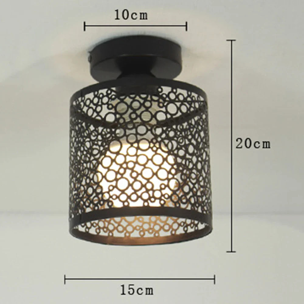 Nordic Design Iron Forged Ceiling Light for Home Decor