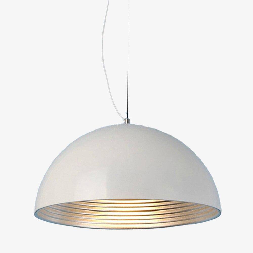 LED Suspension Light with Round Metal Shade - Loft Style