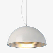 LED Suspension Light with Round Metal Shade - Loft Style