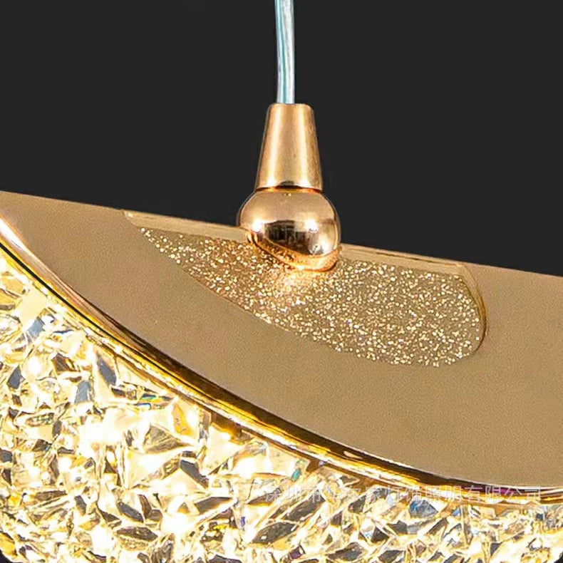 Plafond LED en cristal nordique lustre salon chambre chevet suspension lumières décor à la maison éclairage lampe suspendue pour plafond