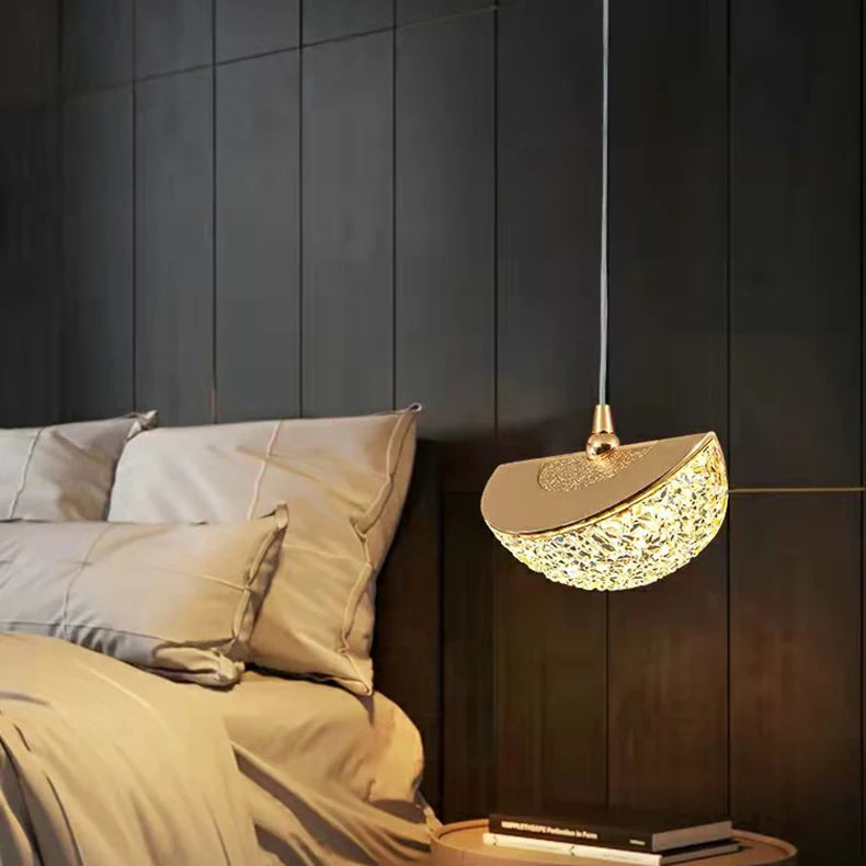 Plafond LED en cristal nordique lustre salon chambre chevet suspension lumières décor à la maison éclairage lampe suspendue pour plafond