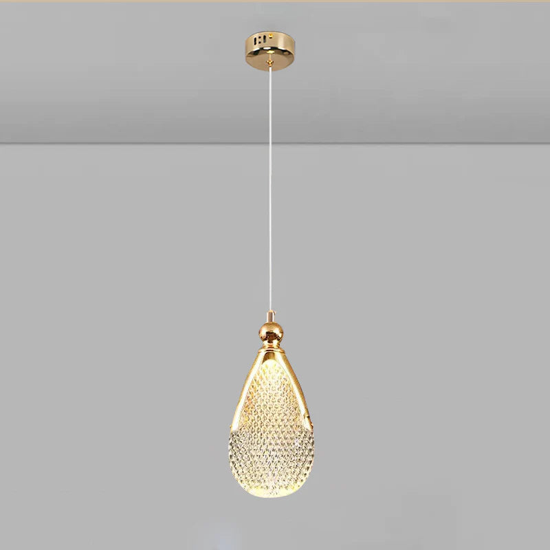 Plafond LED en cristal nordique lustre salon chambre chevet suspension lumières décor à la maison éclairage lampe suspendue pour plafond