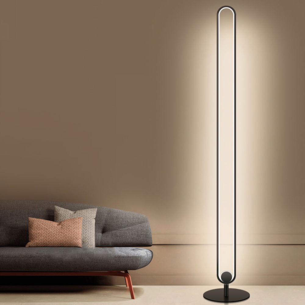Hevenly Industrial LED Minimalist Metal Floor Lamp