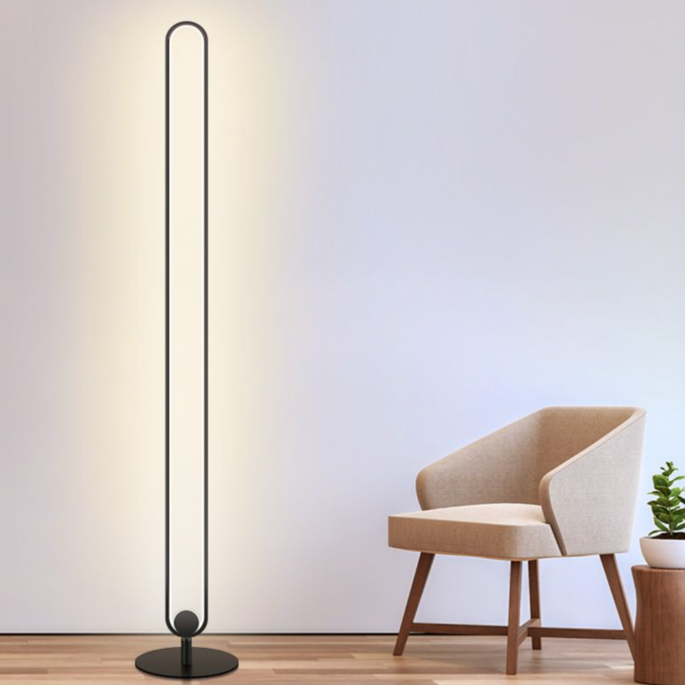 Hevenly Industrial LED Minimalist Metal Floor Lamp