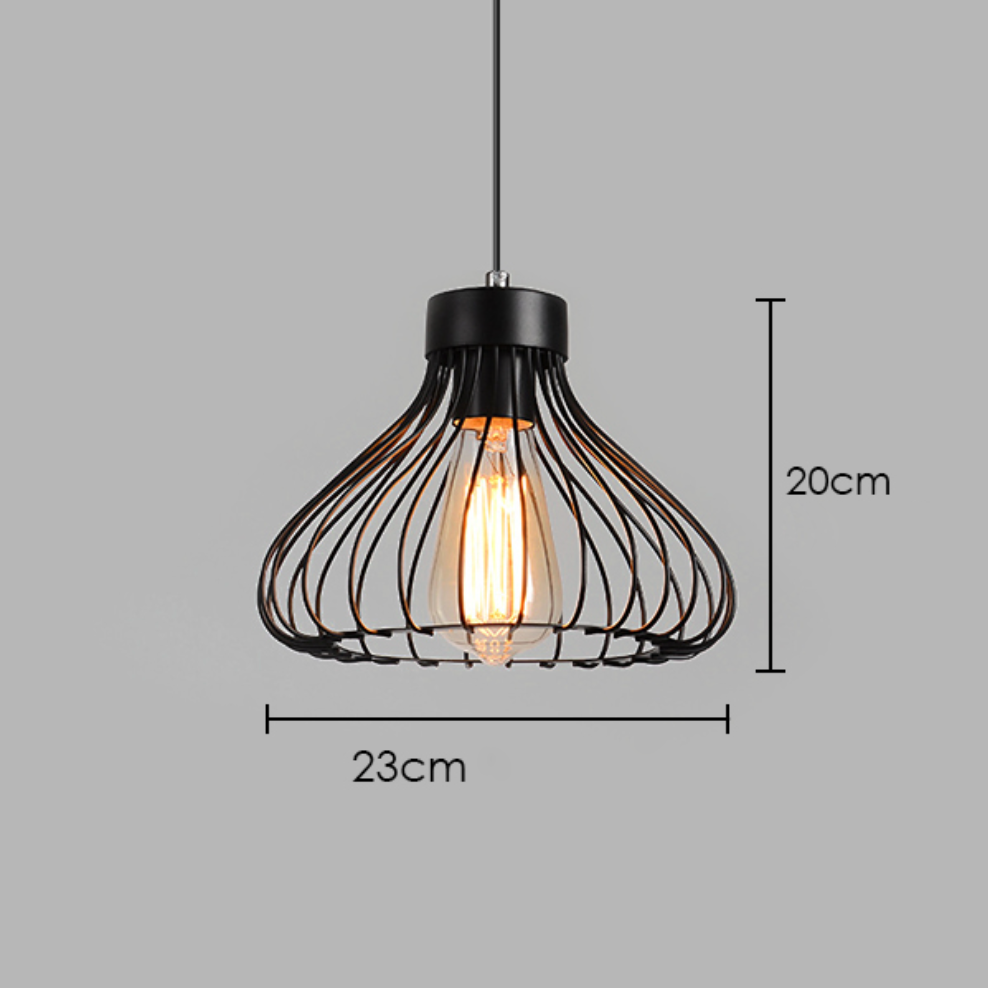 Industrial Cage Pendant Light Fixture