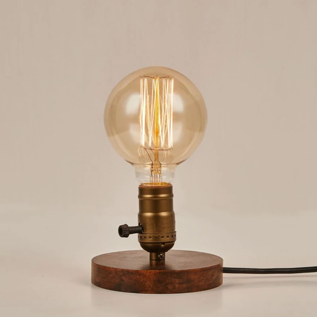 Vintage Edison Coffee Table Lamp