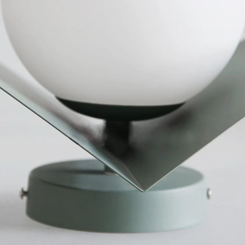Modern Minimalist White Globe LED Wall Sconce