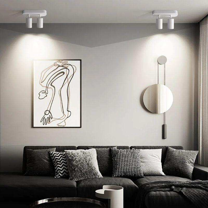 Modern LED Spot Light with Multiple Metal Cylinders