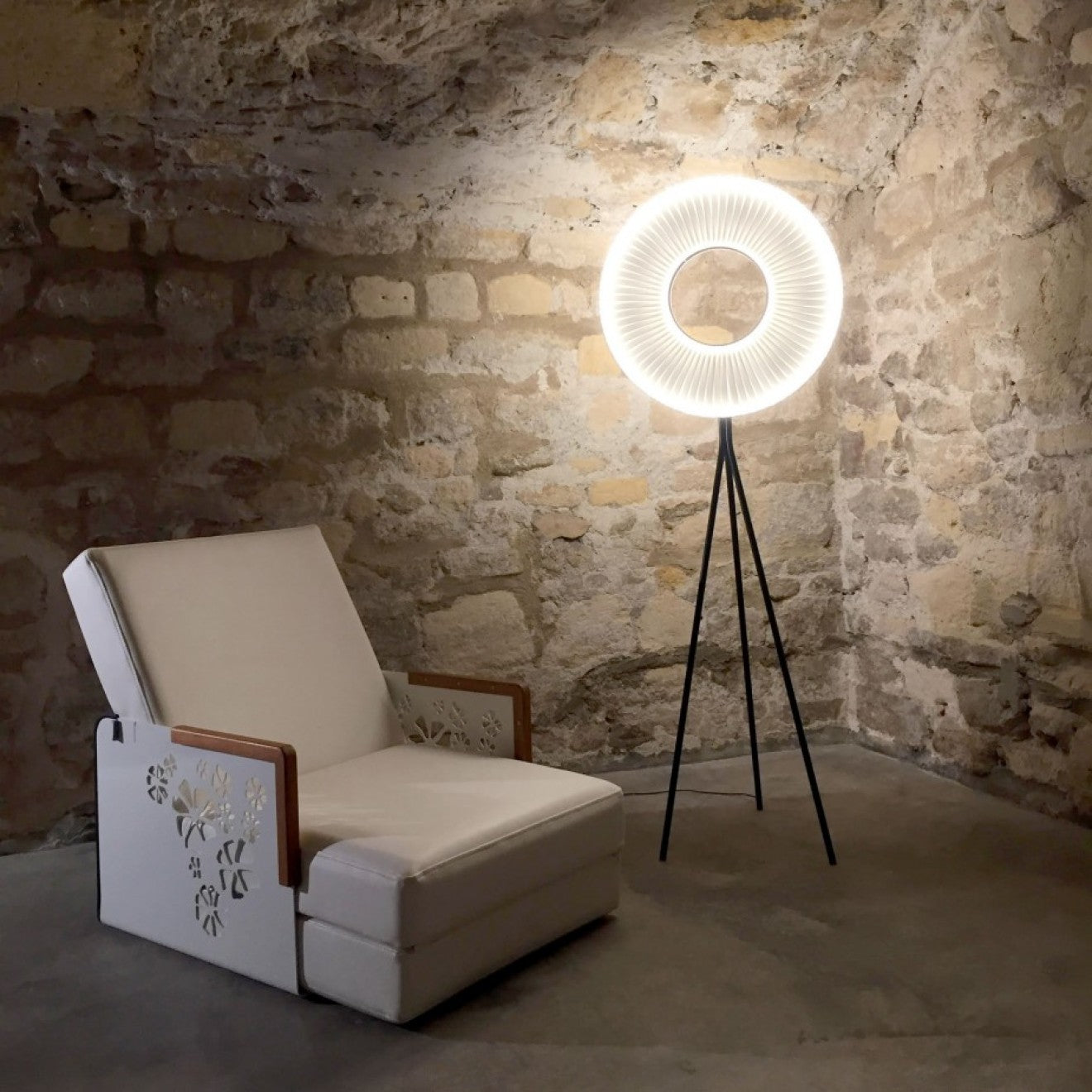 Creative Nordic Floor Lamp with Pleated Fabric