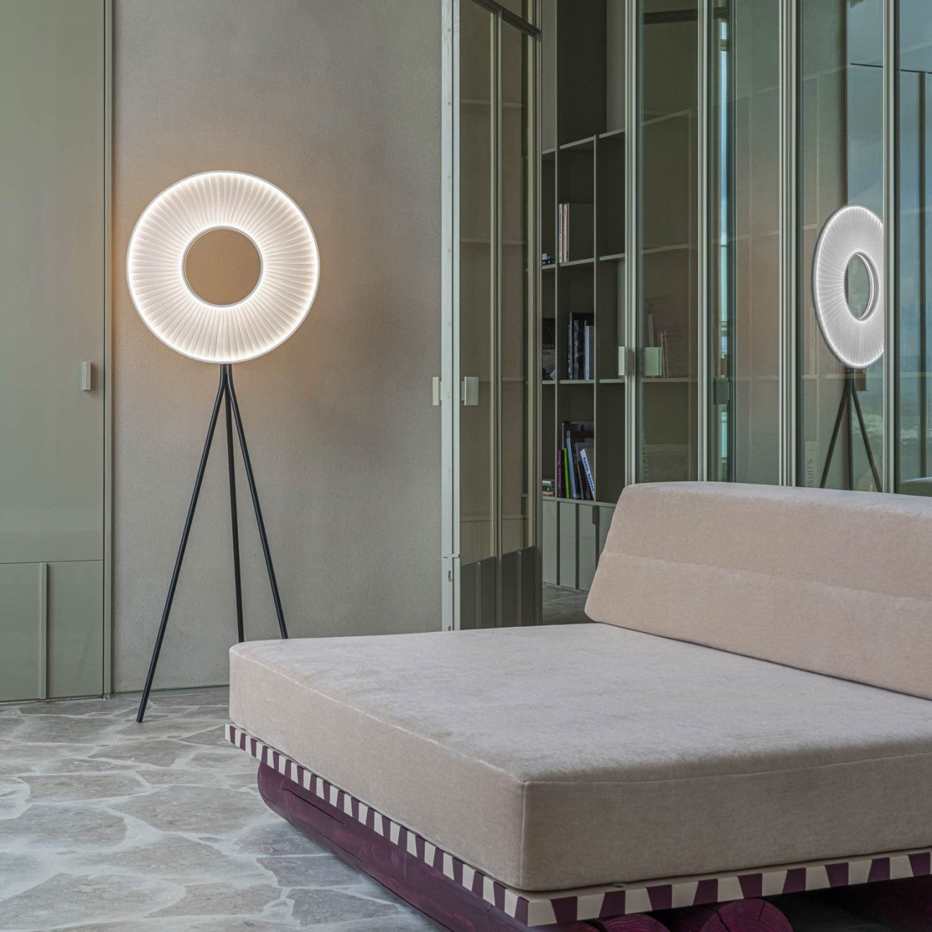 Creative Nordic Floor Lamp with Pleated Fabric