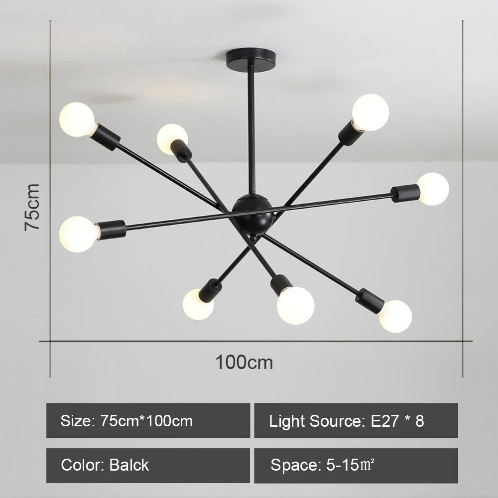 Modern LED Chandelier Light for Living Room and Bedroom