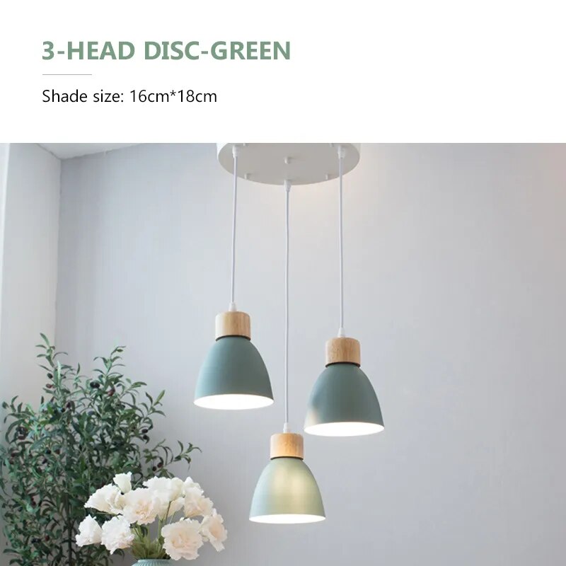 Nordic Wood 3-Light Decorative Chandelier