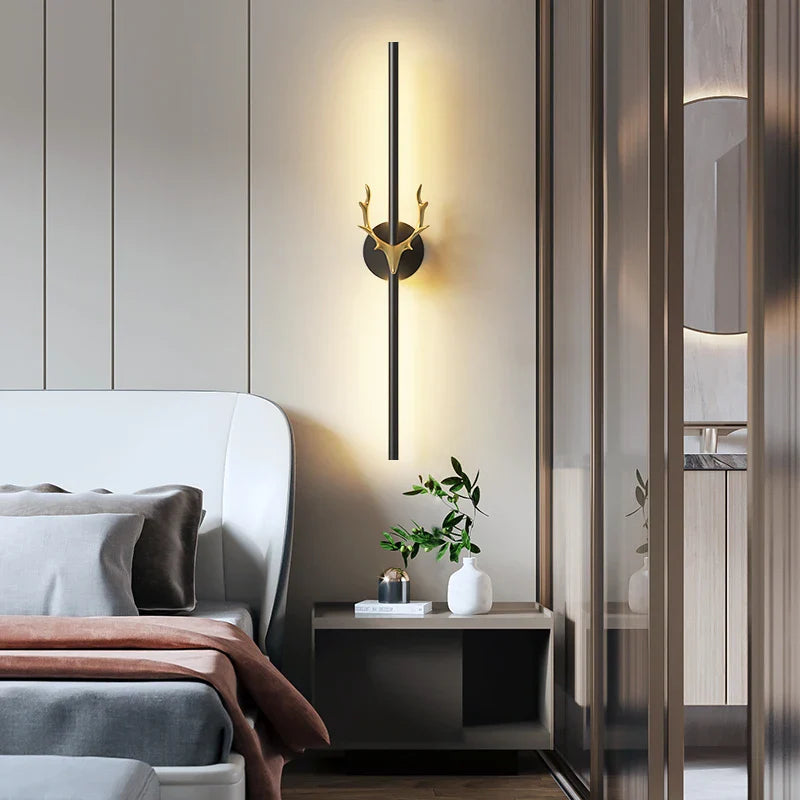 Modern Minimalist Nordic LED Wall Sconce Bedside Lamp