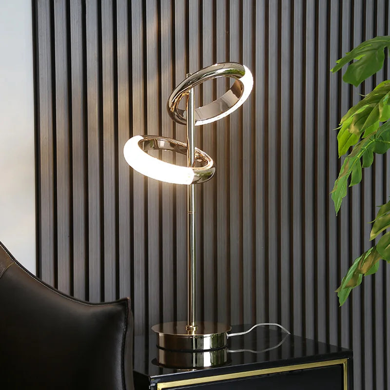 Modern LED Floor Lamp in Iron and Acrylic for Interior Decor