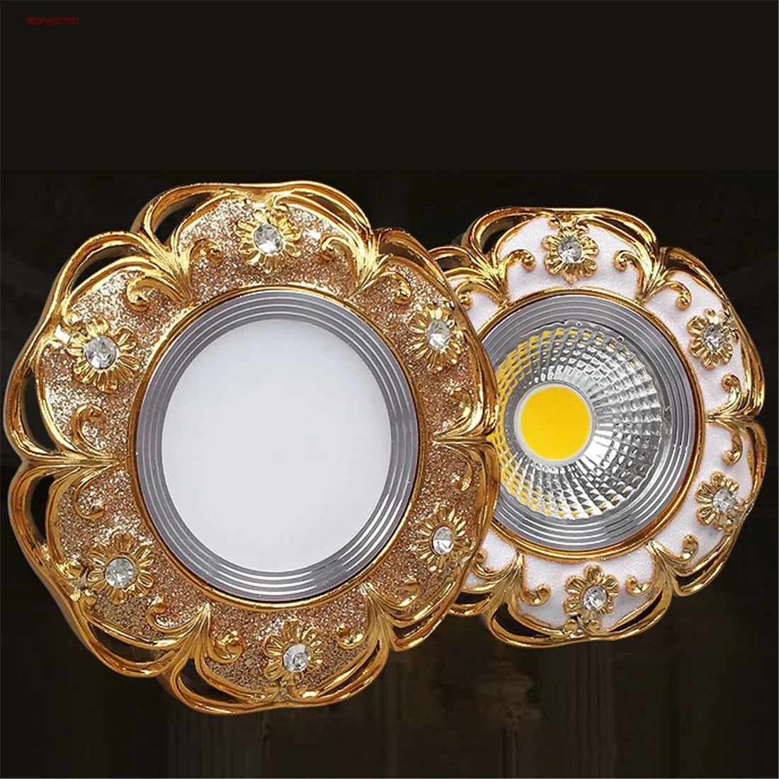 Luxury Crystal Inset LED Recessed Light Fixture