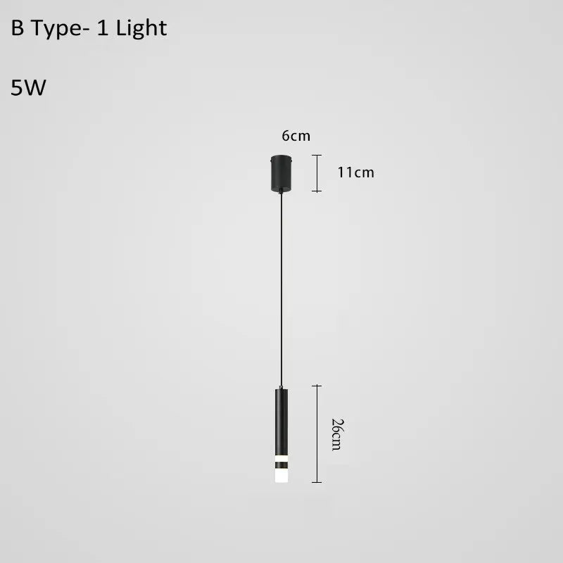 Modern LED Pendant Bedside Lamp