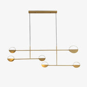 Gold Minimalist Circular Design Chandelier