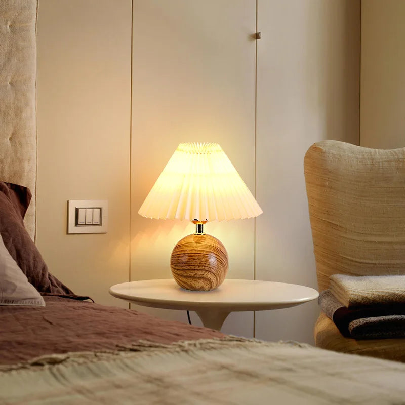 Modern Ceramic Nightstand Lamp for Office & Creative Nightlight