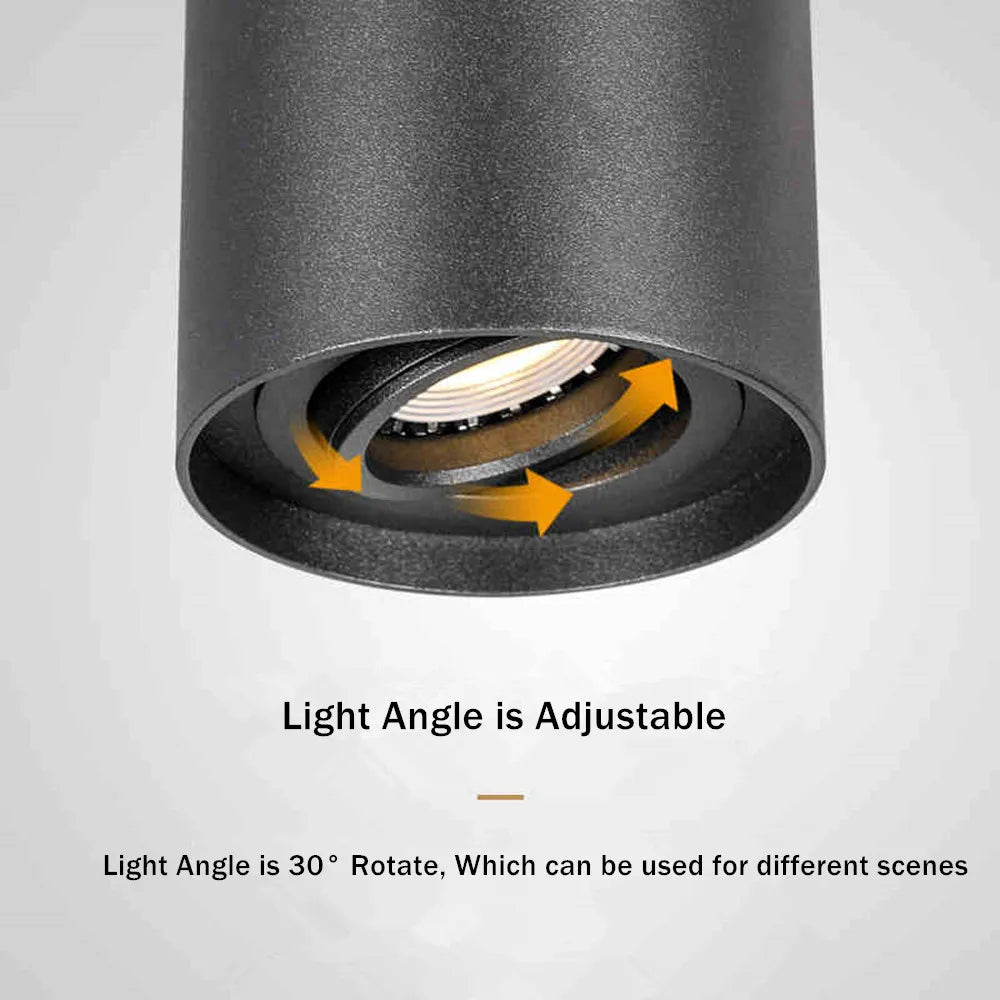 Adjustable Surface-Mounted GU10 LED Spot Light for Ceiling