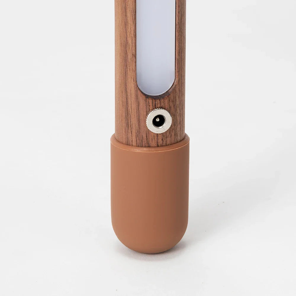 Nordic Black Walnut Ash Wall-Mounted Floor Lamp for Bedroom and Living Room LED Ambient Light